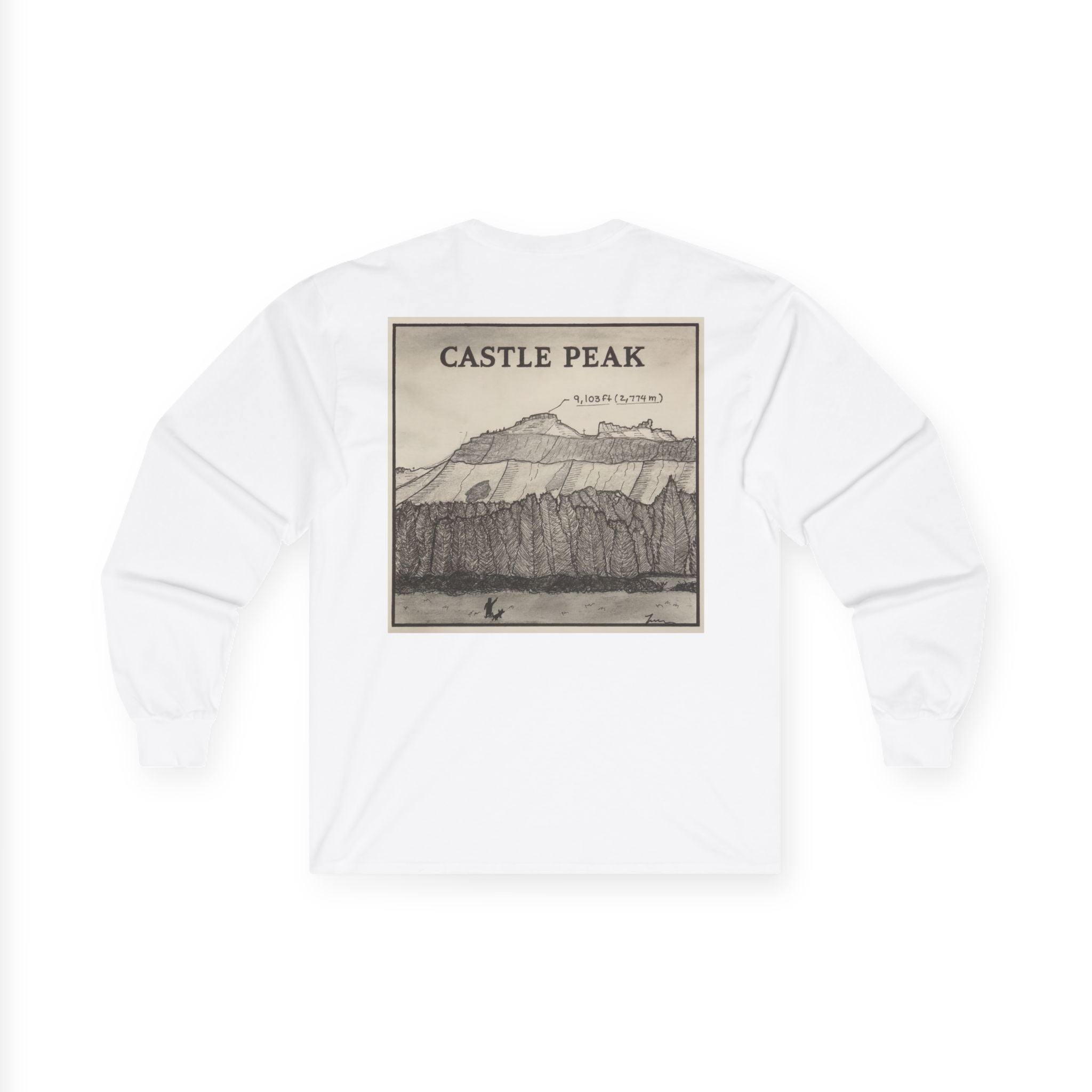 Castle Peak Cotton Long Sleeve Tee